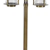 Außenleuchten Antik|Gartenlaternen*Lido Wetterfeste Stehlampe MYKO Messing H:85cm Garten Weg