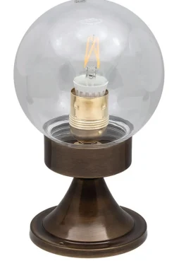 Außenleuchten Antik|Außenleuchten Messing*Lido Wetterfeste Stehleuchte VERIA Messing antik rund