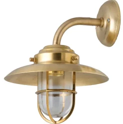 Lido Wetterfeste Wandlampe KAVALA Messing Maritim Haus< Außenleuchten Antik|Außenwandleuchten