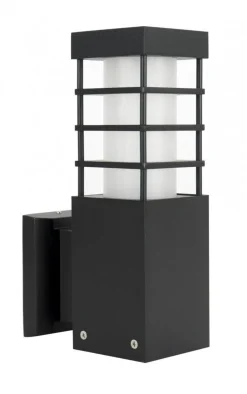 SU-MA Wetterfeste Wandlampe Schwarz eckig IP54 E27< Außenwandleuchten|Moderne Außenleuchten