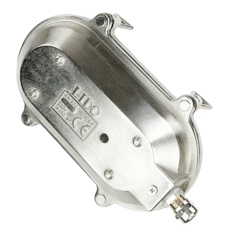 Rustikale Lampen|Metall Lampen*Lido Wetterfeste Wandlampe SKIATHOS Nickel Maritim IP64