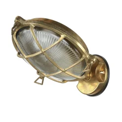 Lido Wetterfeste Wandleuchte SERIFOS Messing Maritim IP64< Außenwandleuchten|Rustikale Lampen