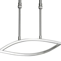Deckenleuchten|Badezimmer Lampe*Steinhauer Wohnliche Deckenlampe Metall Glas in Stahl Weiß 82 cm