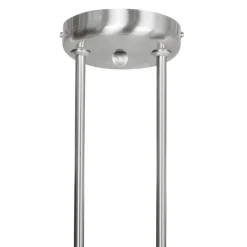 Deckenleuchten|Badezimmer Lampe*Steinhauer Wohnliche Deckenlampe Metall Glas in Stahl Weiß 82 cm