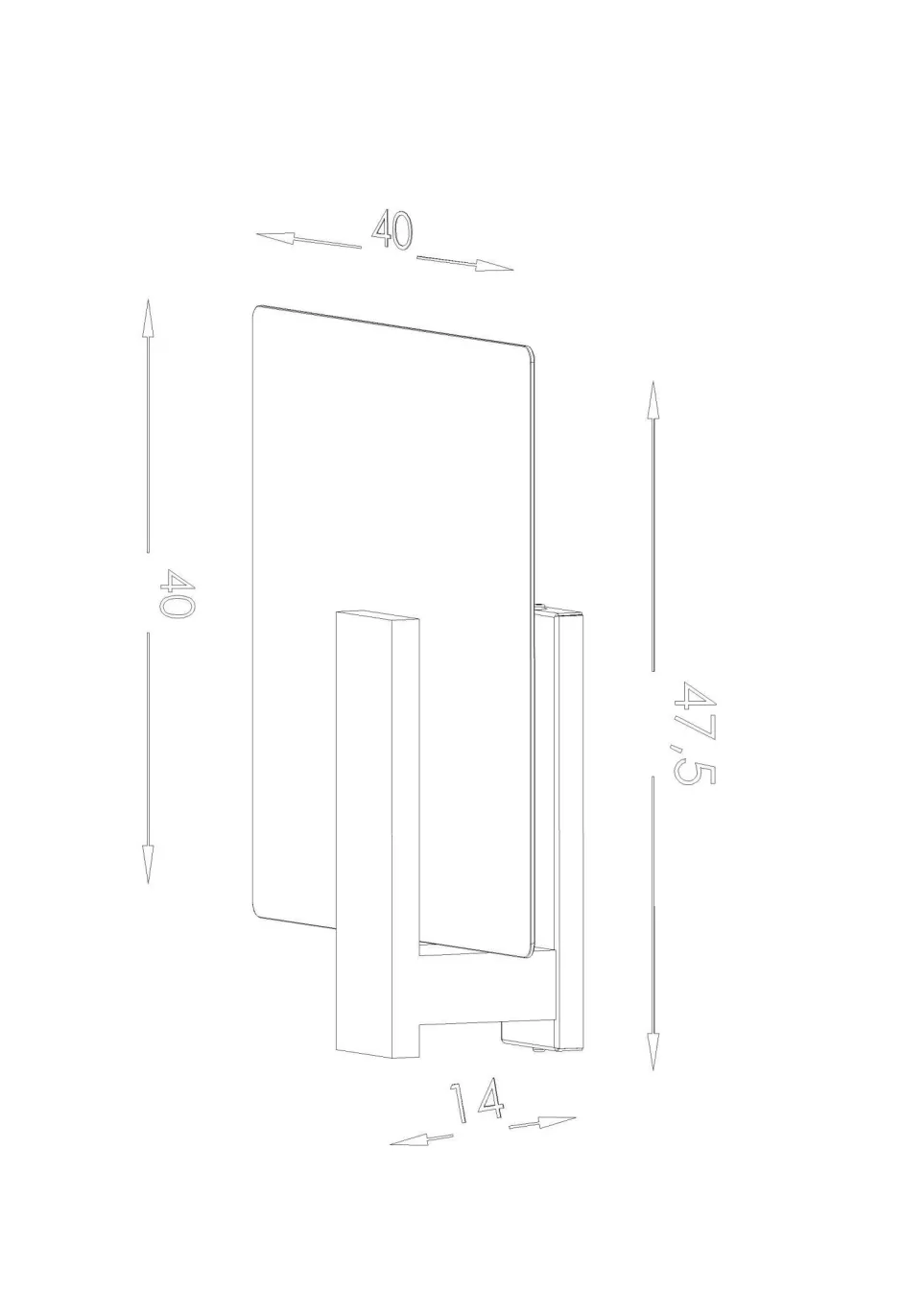 Deckenleuchten|Bürolampen*Sollux Wohnliche Deckenlampe Weiß Glas Holz flach H: 14 cm
