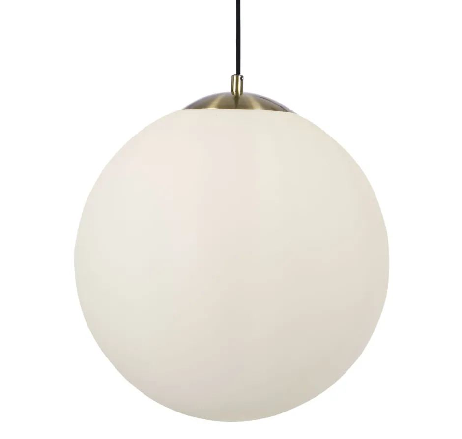 Searchlight Wohnliche Hängelampe Glas Metall in Messing E27 Ø40 cm< Wohnzimmerlampen|Esszimmer Lampen