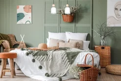 Belis Wohnliche Hängelampe Schwarz Weiß Metall Holz E27 46 cm< Hängelampen|Bürolampen