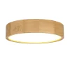 Holzlampen|Moderne Lampen*Lamkur Wohnliche LED Deckenleuchte ARBARO in Eiche rund