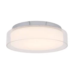 Nowodvorski Wohnliche LED Deckenleuchte Glas IP44 12W blendarm< Deckenleuchten|Led Lampen