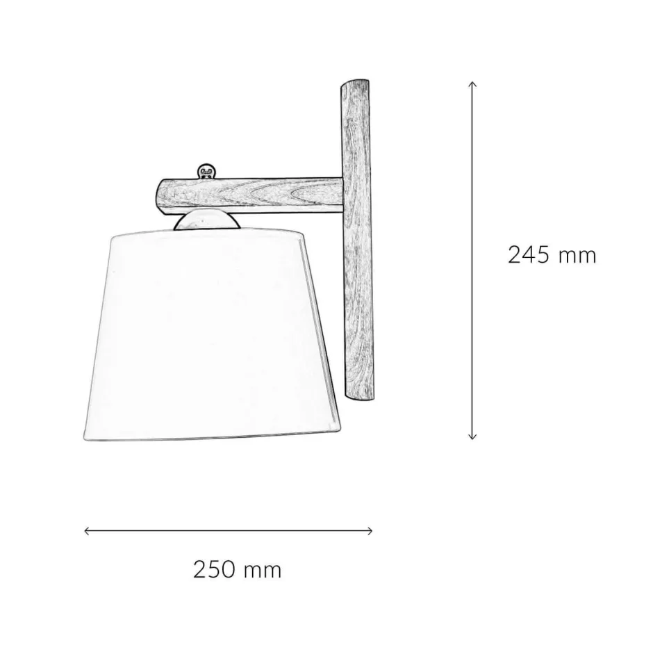 Lamkur Wohnliche Wandlampe BEVERELY Holz 3-flmg Leuchte< Wandleuchten|Moderne Lampen