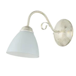 Wandleuchten|Küchenlampen*Lamkur Wohnliche Wandlampe LIRLIN Shabby Weiß Rustikal