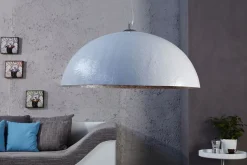 Invicta Interior Wohnraumlampe rund Silber Modern Design Ø50cm< Hängelampen|Esszimmer Lampen