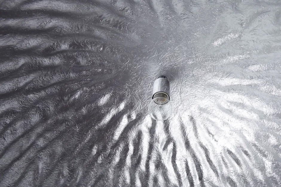 Invicta Interior Wohnraumlampe rund Silber Modern Design Ø50cm< Hängelampen|Esszimmer Lampen