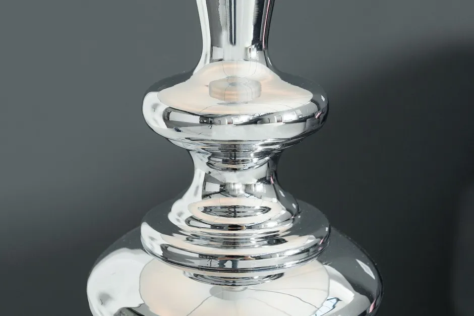 Designerlampen|Stehlampen*Invicta Interior Wohnzimmer Stehlampe LUCIE Silber Weiß 160cm elegant