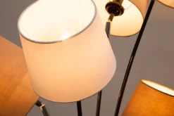 Invicta Interior Wohnzimmer Stehlampe Modern Weiß Braun Beige LEVELS< Stehlampen