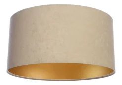BPS Koncept Wohnzimmerlampe Esstischleuchte Beige Gold Stoff< Hängelampen|Esszimmer Lampen