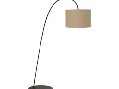 Moderne Lampen|Stofflampen*Nowodvorski XXL Bogenleuchte in Kaffee-braun