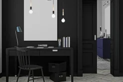 Hängelampen|Bürolampen*Belis XXL Hängelampe Spider verstellbar L:400 cm E27 Schwarz