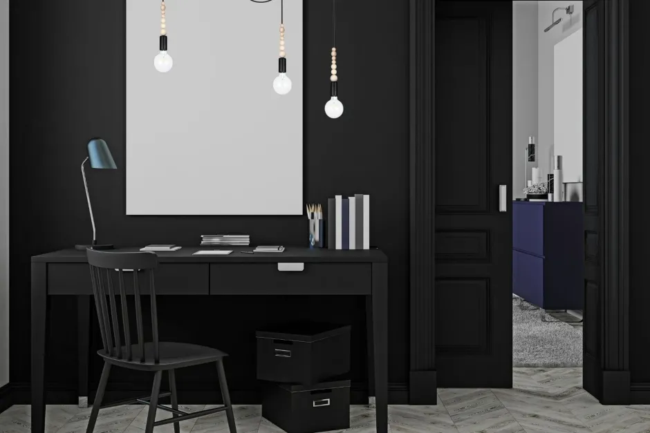 Hängelampen|Bürolampen*Belis XXL Hängelampe Spider verstellbar L:400 cm E27 Schwarz