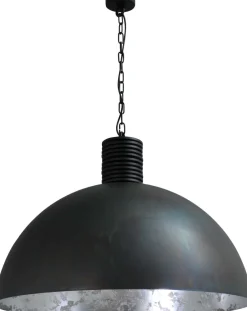 Hängelampen|Industrie Lampen*Masterlight XXL Pendelleuchte Grau Metall Silber Ø80cm LARINO