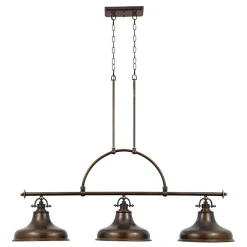 Hängelampen|Wohnzimmerlampen*Elstead XXL Pendelleuchte RURAL in Bronze Lampe 3xE27