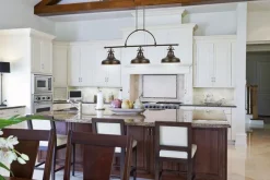 Hängelampen|Wohnzimmerlampen*Elstead XXL Pendelleuchte RURAL in Bronze Lampe 3xE27