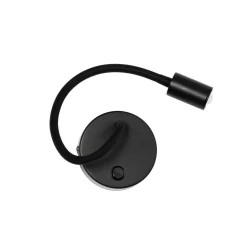 Moderne Lampen|Küchenlampen*Easylight Zeitlose LED Wandlampe Schwarz Metall flexibler Arm