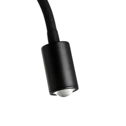 Moderne Lampen|Küchenlampen*Easylight Zeitlose LED Wandlampe Schwarz Metall flexibler Arm